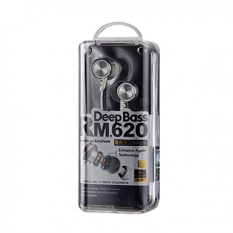 Remax RM-620, 3.5 mm Wired In-ear Earphone, 1200 mm, Black