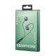 Remax RM201, 3.5 mm Wired Earbuds, 1200 mm, Black