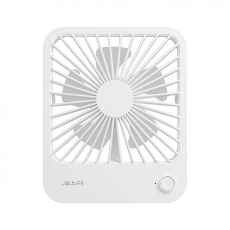 Jisulife FA26A Ultra-Thin Table Fan, Wireless Desktop Fan, 2000mAh, White