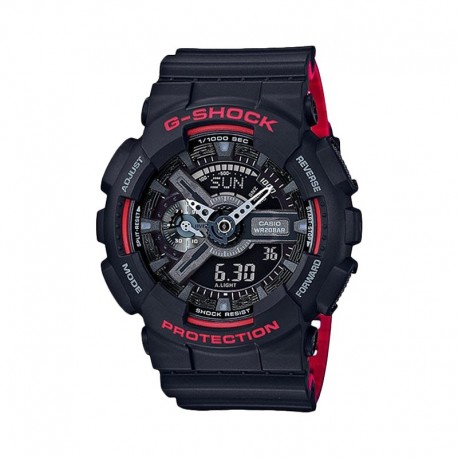 Casio G-Shock GA-110HR-1ADR 黑紅色數碼手錶