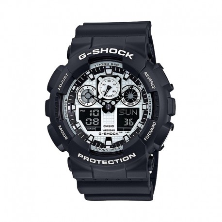 Casio G-Shock Digital Watch GA-100BW-1ADR
