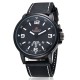 Naviforce 9028 Leather Band Watch